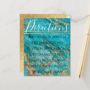 BM Bar Bat Mitzvah Out this World Direction Card