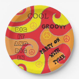 BM Bar or Bat Mitzvah PARTY ON Paper Plate