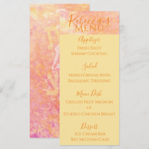 BM Bat or Bar Mitzvah Simply Subtle Food Menu