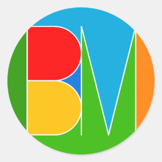 BM CLASSIC ROUND STICKER