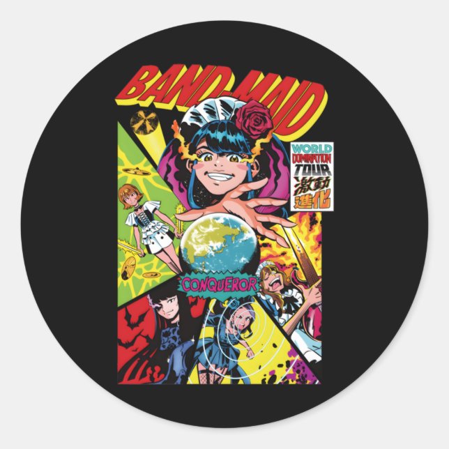 Bm World Domination Tour Sticker  (Front)
