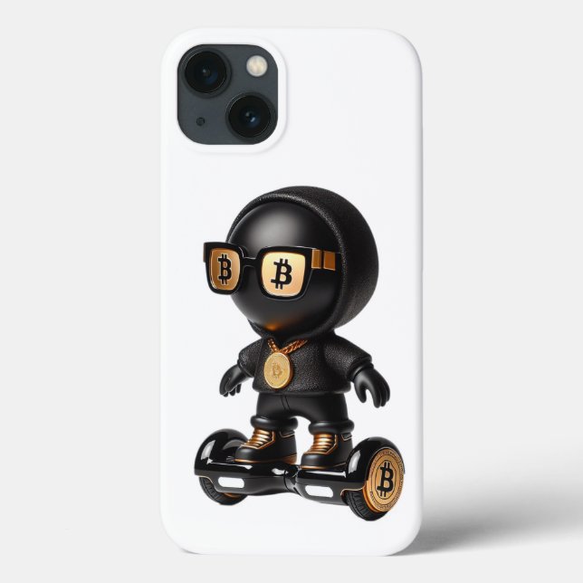  Bman on a Hoverboard, Bitcoin, by Natasha Us   Case-Mate iPhone Case (Back)