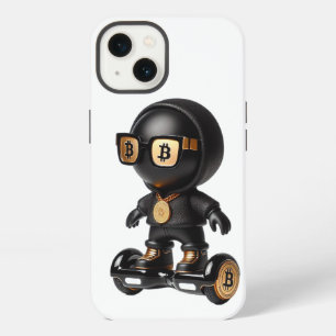 Bman on a Hoverboard, Bitcoin, by Natasha Us   iPhone 13 Case