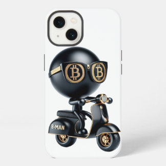  Bman on a Scooter, Bitcoin, by Natasha Us   iPhone 13 Case