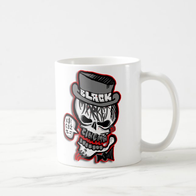 BMC grey Skull logo Coffee Mug (Right)