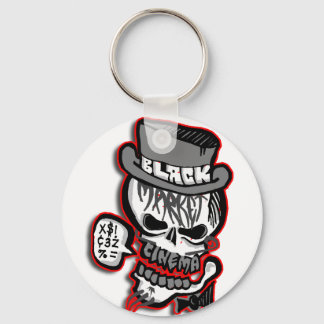 BMC grey Skull logo Key Ring
