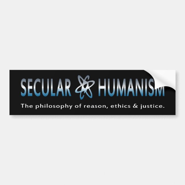 BMP Philosophy of Secular Humanism Bumper Sticker (Front)