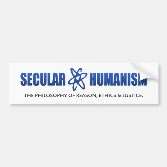 BMP Philosophy of Secular Humanism Bumper Sticker (Front)