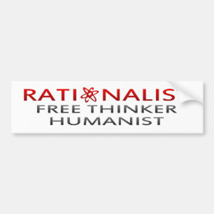 BMP Rationalist, Free Thinker, Humanist Bumper Sticker
