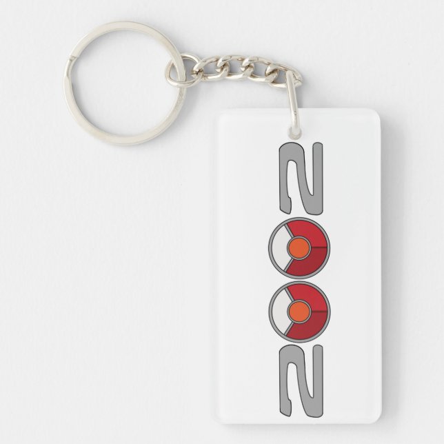 BMW 2002 round stop Key Ring (Front)