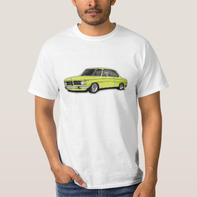 BMW 2002 Tshirt in car colour Golf (Front)