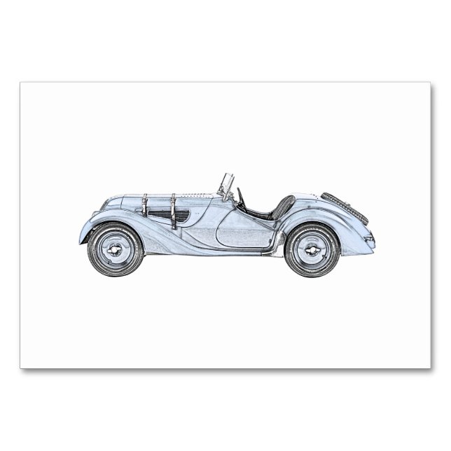 BMW 328 1936 TABLE NUMBER (Front)