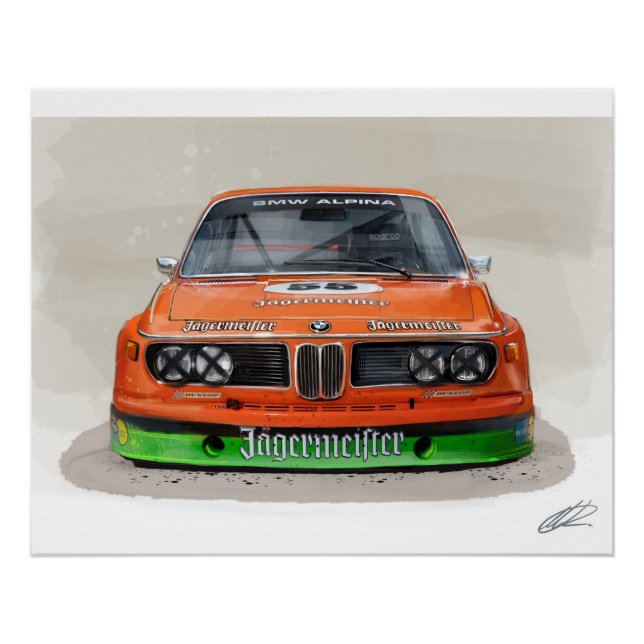 BMW 3.0 CSL Alpina  Poster (Front)