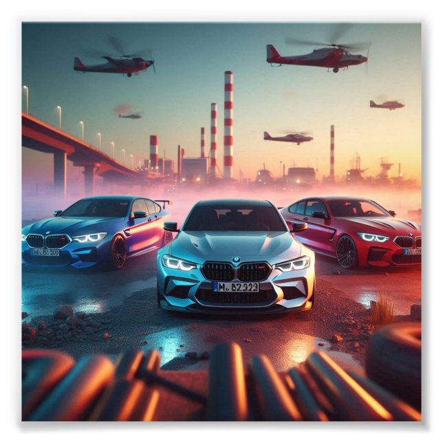 BMW cars amazing super nice poster  (Front)