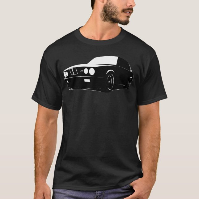 BMW E28 M5, black on black T-Shirt (Front)