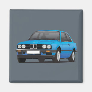 BMW E30 (3-serie) blue Magnet