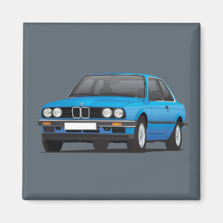 BMW E30 (3-serie) blue Magnet