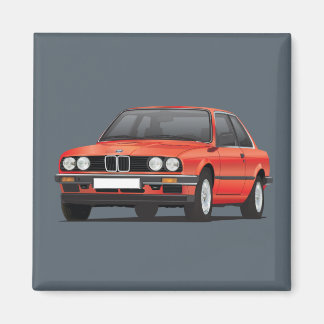 BMW E30 (3-serie) red Magnet