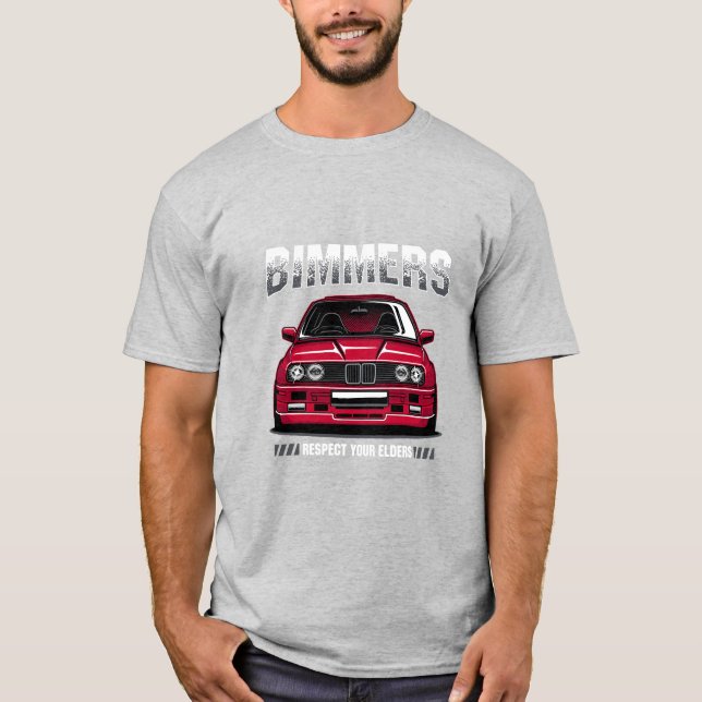 BMW E30 T-Shirt Respect Your Elders - The Force (Front)