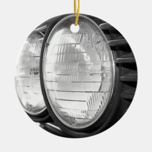 BMW headlights Ceramic Tree Decoration (Front)