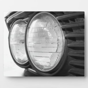 BMW headlights photo plaque