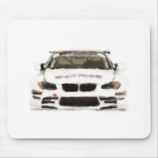 BMW M3 Racing Car Hand Painted Art Brush Template Mouse Mat