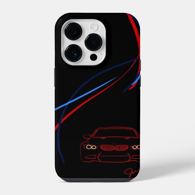BMW M3 Stripes iPhone 14 Case (Back)