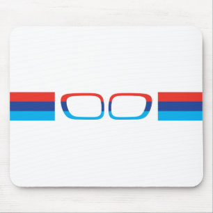 BMW M horizontal stripes and kidneys Mouse Mat