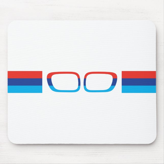BMW M horizontal stripes and kidneys Mouse Mat (Front)