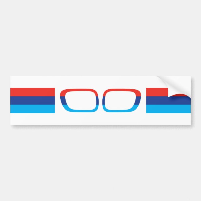 BMW M stripes and kidneys horizontal Bumper Sticker (Front)