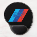 BMW M Wolf Gel Mouse Mat<br><div class="desc">BMW M wolf in light blue,  dark blue and red stripes. A fan-art for those who like driving german cars and racing games.</div>