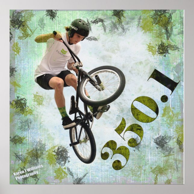 BMX 350.1, Copyright Karen J Williams Poster (Front)