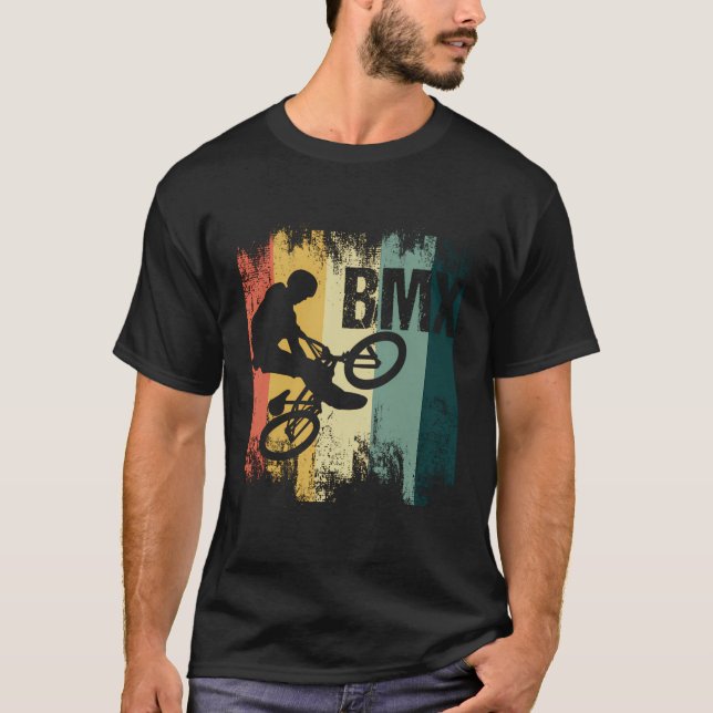 Bmx Bicycle Stunt Cycling Bmx Cyclist Bicyclist Bi T-Shirt (Front)