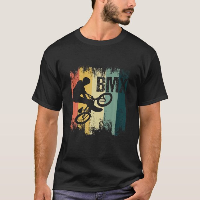 BMX Bicycle Stunt Cycling BMX Cyclist Bicyclist T-Shirt (Front)