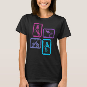 BMX Bicycle Tricks Vintage Kids Women Girls BMX Bi T-Shirt