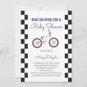 BMX Bike Baby Shower Invitation