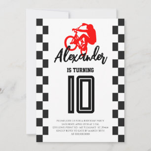 BMX Bike Birthday Party Invitation