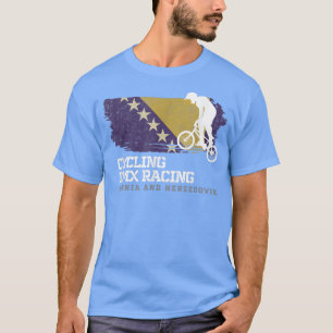 BMX Bike Bosnia & Herzegovina Flag Biking Cycling T-Shirt