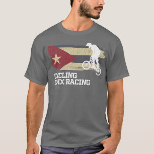 BMX Bike Cuba Flag Biking Cycling Racing BMX 267 T-Shirt
