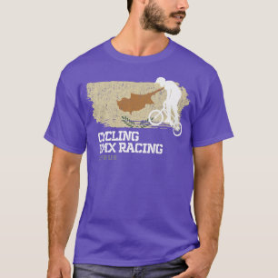 BMX Bike Cyprus Flag Biking Cycling Racing BMX 26 T-Shirt
