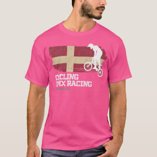 BMX Bike Denmark Flag Biking Cycling Racing BMX 2 T-Shirt