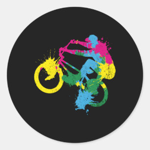 Bmx Bike Fans Youth Bike Bmx Classic Round Sticker