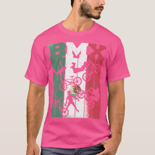 Bmx Bike FreeBicycles Cycling Mexican-Flag Race Bm T-Shirt