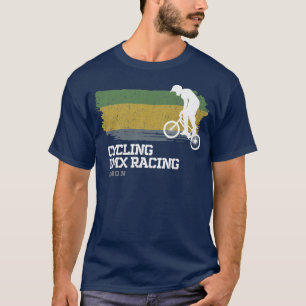 BMX Bike Gabon Flag Biking Cycling Racing BMX 307 T-Shirt