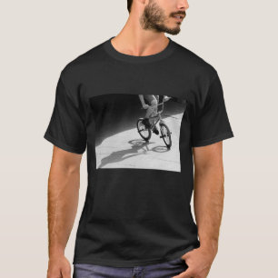 bmx bike grunge black white photograph T-Shirt