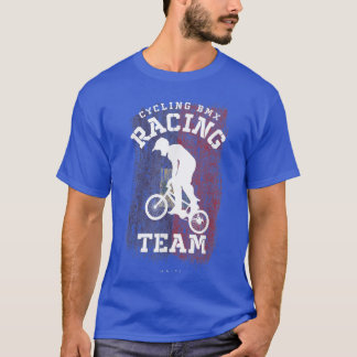 BMX Bike Haiti Flag Biking Cycling Racing BMX  T-Shirt