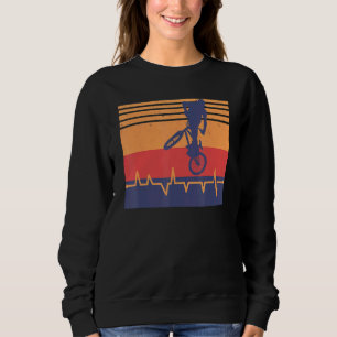 BMX Bike Heartbeat Sweatshirt