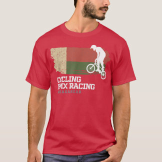 BMX Bike Madagascar Flag Biking Cycling Racing BMX T-Shirt