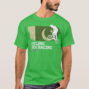 BMX Bike Pakistan Flag Biking Cycling Racing BMX T-Shirt