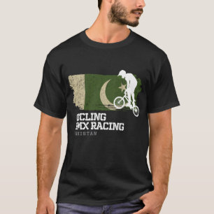 BMX Bike Pakistan Flag Biking Cycling Racing BMX T-Shirt
